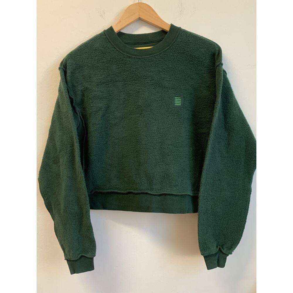 Peace Collective Women’s Crewneck Sweatshirt Made in Canada Green Size S
